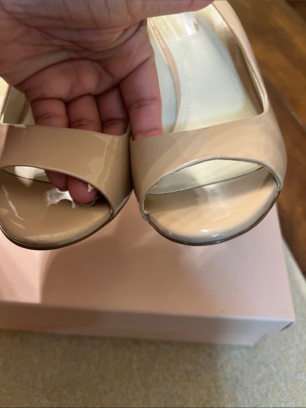 ❤️ BCBGeneration Carly Warm Sand Patent Heel - Picture 11 of 15